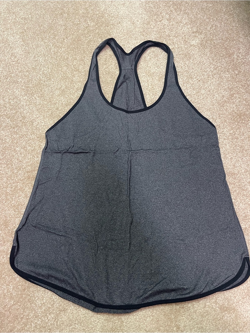 lululemon athletica Charcoal Gray Racerback Tank